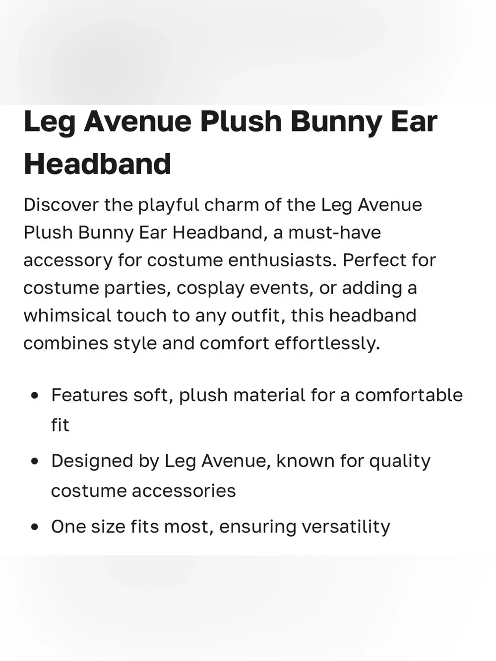 Bunny Ears & Boa Set